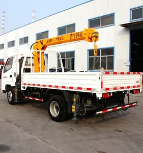 3 Ton mobile cargo crane,3 ton telescopic diesel truck mounted crane