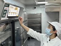 Terminal de point de vente tactile KDS 15,6/21,5/23,6 pouces Android/Win10, écran tactile capacitif/infrarouge 10 points, utilisation en restaurant, commande de plats
