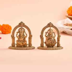 Exquisita técnica de fundición de metal Lord Ganesh Idol de latón para decoración del hogar - Product Image 3