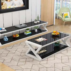 YQFOREVER <span class=keywords><strong>meuble</strong></span> <span class=keywords><strong>TV</strong></span> minimaliste moderne, <span class=keywords><strong>meuble</strong></span> d'exposition en verre créatif multifonctionnel - Product Image 3