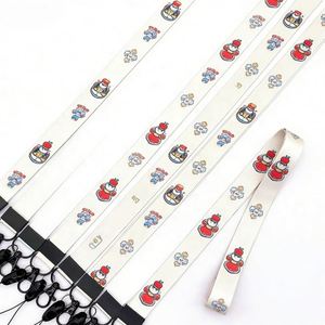 Custom Design Creative Retractable <b>Polyester</b> <b>Lanyard</b> Cartoon Work Badge Chest Card Access Control Card Sleeve Hanging Neck Rope - Product Image 2