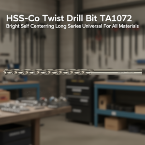 HSS-Co Twist <b>Drill</b> <b>Bit</b> TA1072 Bright Self Centering <b>Long</b> Series Universal For All Materials - Product Image 3