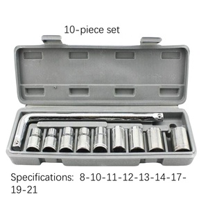 Clé à douille 1/2, 10 pièces, outil de réparation automobile, clé domestique, kit de réparation automobile - Product Image 4