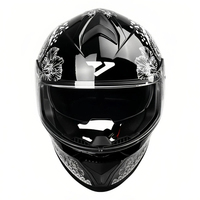 Nouveau casque de moto intégral certifié DOT en ABS, dispositif de fermeture rapide, casque de protection toutes saisons