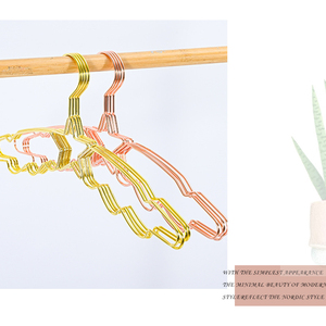 Bán Buôn Sang Trọng Rose Gold Tầng Duy Nhất Dây Kim Loại Móc Cong Kim Loại Hình Ngôi Sao Áo Váy Móc Áo Phòng Tắm Giày Đồ Trang Sức - Product Image 5