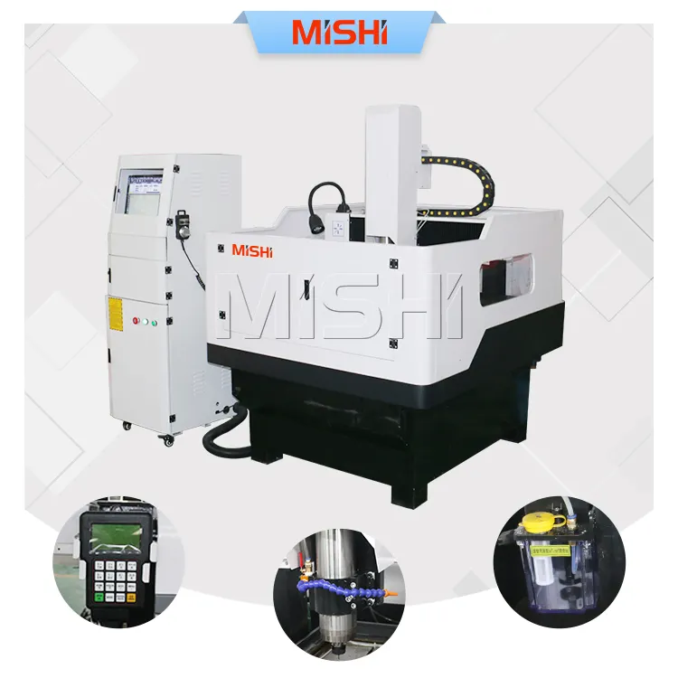 MISHI金属フライス彫刻CNC 606090CNCルーター2D4D3軸CNCルーター金属用フライス盤