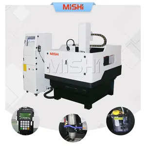 MISHI-fresadora de Metal cnc 6060 6090, enrutador 2d 4d de 3 ejes, máquina de fresado para metal