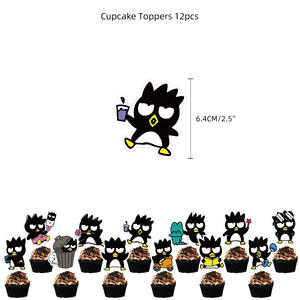 Venta al por mayor <span class=keywords><strong>BADTZ</strong></span> <span class=keywords><strong>MARU</strong></span> pingüino fresco Feliz cumpleaños fiesta decoración conjunto Banner pastel Topper Animal Globos conjuntos - Product Image 5