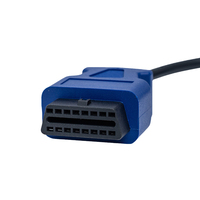 Linkyou - Cable de Interfaz de Diagnóstico Azul de 12-24 V y 38 Pines con 1 Año de Garantía, Adaptador de Lector de Códigos OBD2 para Benz y Camiones