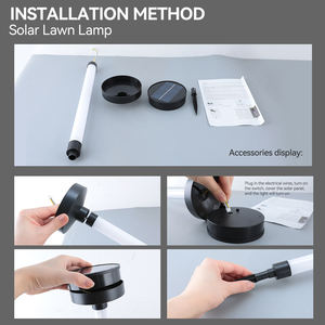 Luces Solares para Caminos, Luces de Jardín Impermeables con Cambio de Color RGB Brillante, Luces Decorativas para Exteriores para Patio - Product Image 6