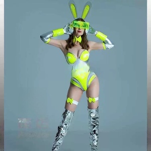<span class=keywords><strong>Costume</strong></span> da Performance per Ragazze Coniglio con Stampe Digitali Luminose, Abito da Festa per <span class=keywords><strong>Donne</strong></span> - Product Image 5