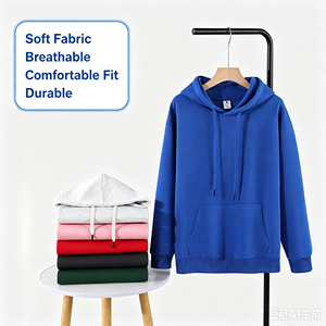 Sudadera con Capucha de Algodón Blanca con Logotipo Personalizado, Unisex, Corte Regular, Color Sólido, Informal, con Impresión por Transferencia de Calor, para Otoño - Product Image 2