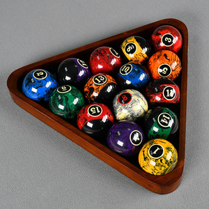 Billes de <span class=keywords><strong>billard</strong></span> américaines en résine noire Resinmarble, ensemble complet de billes de <span class=keywords><strong>billard</strong></span> en résine design, <span class=keywords><strong>boule</strong></span> de queue de 5,72 pouces - Product Image 3