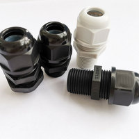 Connecteur fixe en plastique, tête de serrage, tête de câble, connecteur étanche, presse-étoupe M18