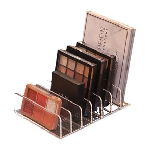 Acrylic Eyeshadow Palette Storage Rack Desktop Makeup Organizer Cosmetic Holder With Dividers For Blush Powder Compact - Product Image 5