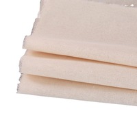 Tissu brocart naturel écru, tissé 100% coton, uni, poids moyen, extra large 95cm x 1m x 1.6m