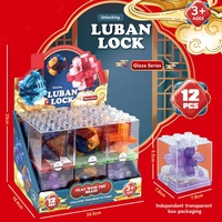 Jouets de casse-tête stimulants pour enfants : Cubes de puzzles 3D éducatifs, jeux de casse-tête imbriqués, casse-tête Luban pour test d'intelligence