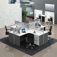 ICON services de solution de bureau à guichet unique table d'ordinateur en bois bureaux de bureau modulaire 6 8 places bureau poste de travail chaise de table
