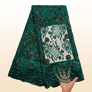 French Shining <strong>Net</strong> Embroidery <strong>Sequins</strong> <strong>Lace</strong> <strong>Fabric</strong> High Quality African Mesh <strong>Sequins</strong> <strong>Lace</strong> <strong>Fabric</strong> For Women Evening Party - Product Image 4