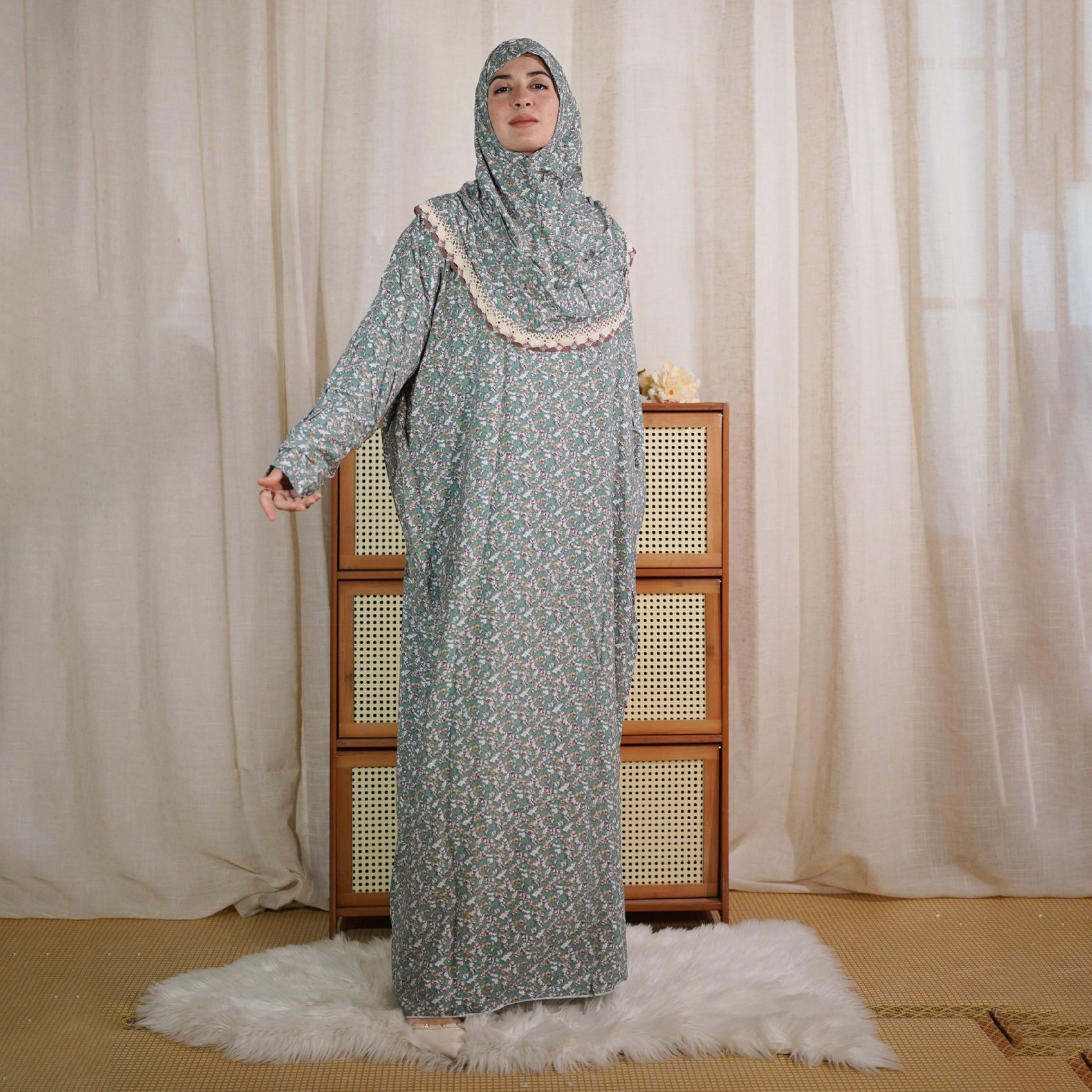 long islamic dress 2020 Chiffon long sleeves high neck Muslim fashion prom dress 2020 Anna's Couture Dresses