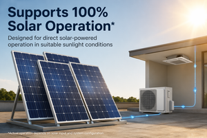 Climatiseur solaire hybride ACDC 12000 BTU, refroidissement et chauffage, sans application WIFI intelligente, certifié CE - Product Image 4