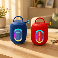 Haut-parleur portable étanche et anti-poussière 5.3 avec subwoofer pulsé haute puissance 5W et fente pour carte, idéal pour le camping en extérieur