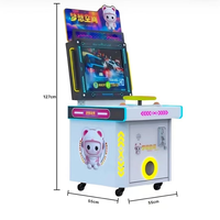 Machine de jeu interactive pour enfants à monnayeur, construction métallique, prise en charge de l'anglais, mini design pour usage intérieur et extérieur