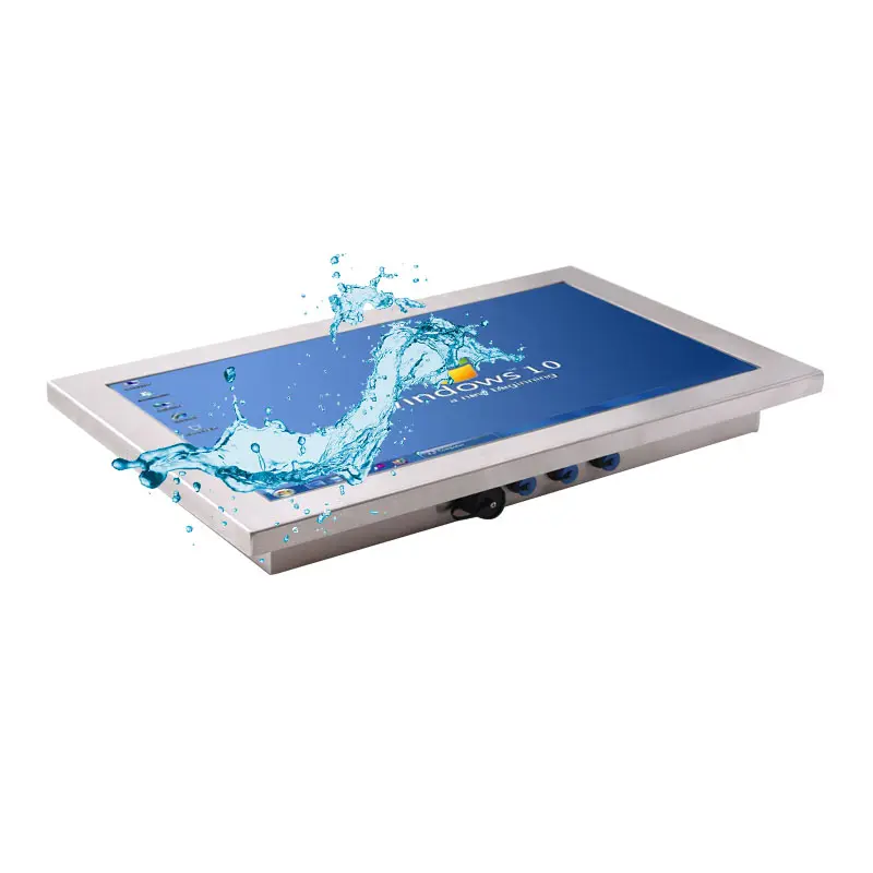 IP67 Waterdichte 19 Inch Embedded Industriële 10 Punten Capacitieve Touchscreen Desktop All-In-One Computer