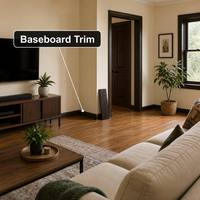 Moulures en bois foncé, bandes de protection d'angle en noyer naturel, taille personnalisée pour la protection et la décoration des murs intérieurs