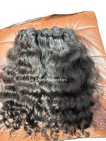 Ekstensi Rambut Manusia India Remy Keriting Alami Mentah Tanpa Proses, Bebas Kusut, Bundel Rambut Keriting Alami