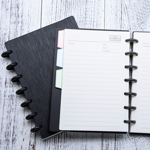 Ringnote A5/B6 <span class=keywords><strong>PP</strong></span> Chải Kết Cấu Bìa Cứng Tối Giản Văn Phòng Kinh Doanh Tạp Chí Biểu Tượng Tùy Chỉnh Đĩa Ràng Buộc Lá Lỏng Máy Tính Xách Tay - Product Image 5
