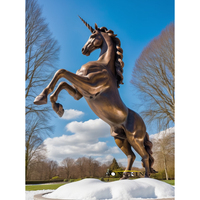 Art antique Sculpture significative Design Sculpture de cheval Tang en Bronze grandeur nature pour cadeau
