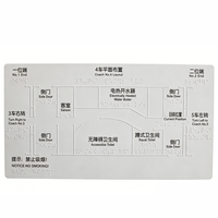 Plaque tactile en braille en acier inoxydable / Conforme ADA, résistante à la corrosion, durable