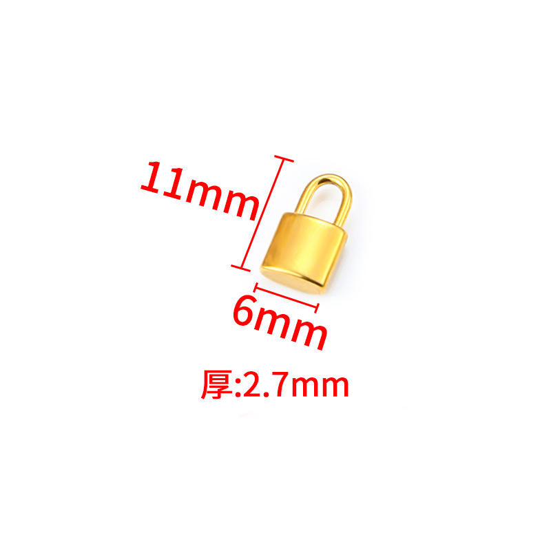 จี้ล็อคหัวทอง18K 6*11มม.