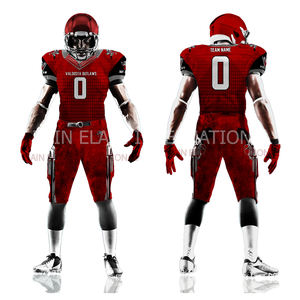 Uniformes de fútbol americano personalizados de alta calidad Unisex de talla grande nuevo diseño de secado rápido transpirable manga corta práctica Jersey - Product Image 3