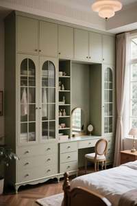 Smart Modular Wardrobe for Bedroom | Customizable Storage Cabinet System with Hinged Door & <b>Mirror</b> Designs - Product Image 3