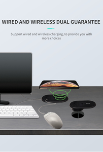 Produits innovants nouveaux gadgets <span class=keywords><strong>chargeur</strong></span> <span class=keywords><strong>sans</strong></span> <span class=keywords><strong>fil</strong></span> de meubles <span class=keywords><strong>chargeur</strong></span> à prise usb encastrée avec sortie de câble pour bureau - Product Image 4