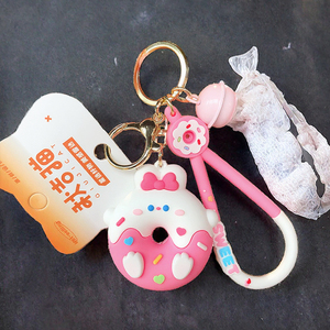 Llavero de Dibujos Animados Ecológico para Mujeres y Niñas, Mini Figura Kawaii, Tirador de Cremallera, Amuleto de Goma UV para Mochila, Regalo para Accesorios de Bolsa - Product Image 2