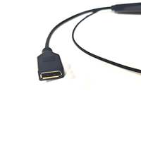 Cable de Transmisión de Señal Digital HD MI Macho a DisplayPort Hembra, Convertidor de Alimentación USB para Monitores de Computadora, Proyectores 4K