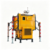 Ensemble de pompe à eau pour moteur diesel haute pression 1 CV, mobile, multifonction, pour secours d'urgence, drainage, avec lumière LED