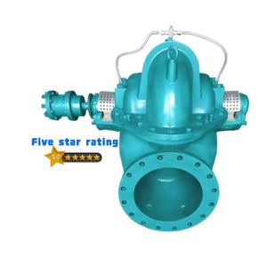 Pompe à eau industrielle horizontale à double aspiration robuste, directement de l'usine, pour l'irrigation agricole et les projets de lutte contre les inondations - Product Image 1