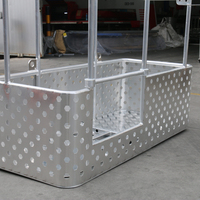 Cage de travail en aluminium, plateforme élévatrice pour chariot élévateur et grue, plateforme de travail en hauteur conforme à la norme OSHA