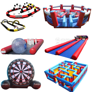 Bouncers Trò Chơi Bơm Hơi Lớn Ngoài Trời Trang Trí Nhảy Nổi Trang Trí Sân Bóng Đá Bơm Hơi Nhà Nảy Cơ Khí Đấu Bò - Product Image 5