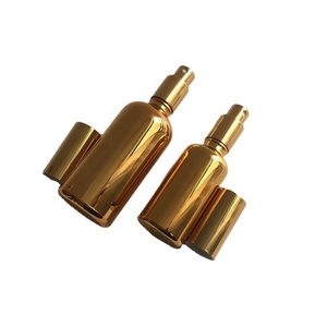 Bình Xịt Parfum Thủy Tinh Màu Vàng Kim Hoàn Thiện UV 30Ml 50Ml 100Ml Với Bình Phun Nước Hoa Áp Lực - Product Image 1