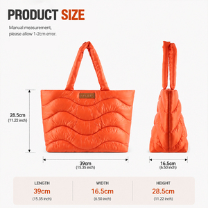 Bolso Tote de Nailon Acolchado de Lujo para Mujer, Bolso de Compras Ligero de Gran Capacidad, Bolsos de Hombro y Mensajero de Diseñador con Logotipo Personalizado - Product Image 3