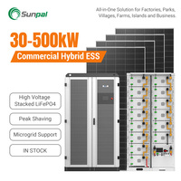 Kit Panel Surya Hybrid Sunpal 35kw 60kw 50kw 30kw Sistem Tenaga Surya Off-grid