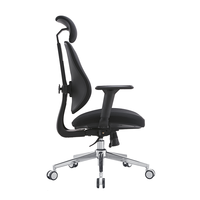 Stock prêt à l'usine chaise de bureau avec appui-tête chaise d'ordinateur à domicile chaises de personnel en maille conférence pivotante