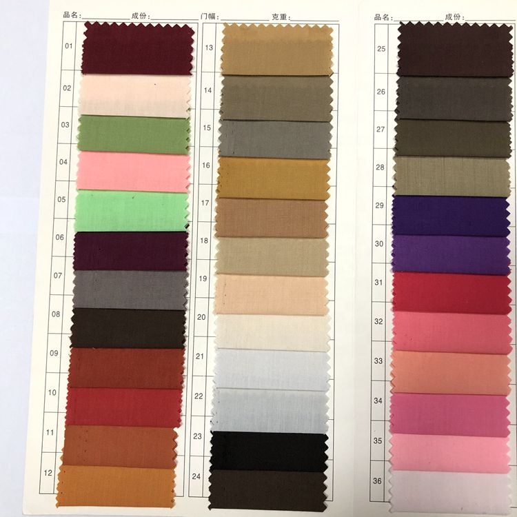 Заводская поставка, устойчивая к разрыву 110*76 полиэфирная хлопковая футболка, ткань для спецодежды, школьная форма