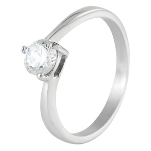 yunnique <b>Titanium</b> Steel <b>Ring</b> Silver Color Claw Setting Women's Birthday Jewelry Fashion <b>Rings</b> - Product Image 5