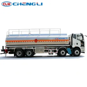 Camion-citerne à carburant en alliage d'aluminium FAW 26CBM avec transfert de diesel, d'essence, de pétrole et d'huile, camion-citerne certifié ASME - Product Image 3